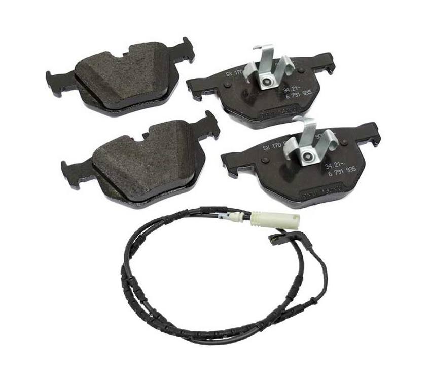 BMW Disc Brake Pad Set - Rear (w/ Sensor)